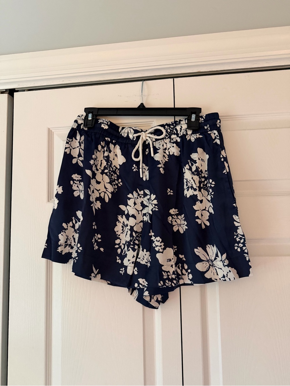 Navy Floral Drawcord Women’s Bermuda Shorts